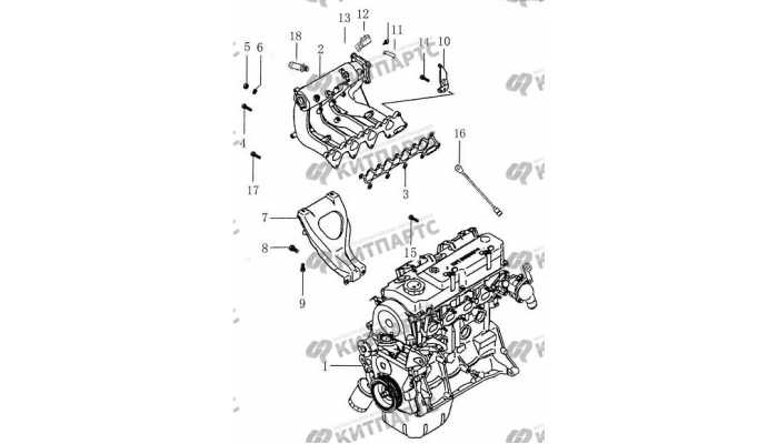 Впускной коллектор BYD F3 (F3R)