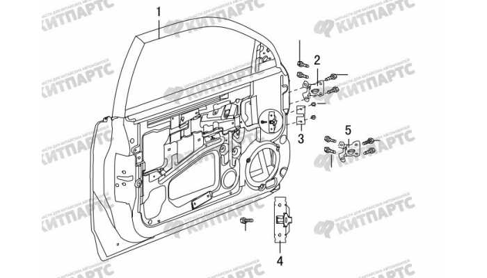 Дверь передняя (новый салон) Great Wall Hover H3